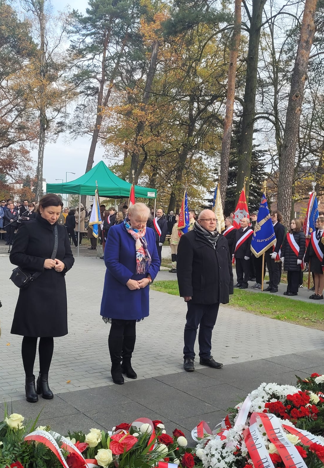 Obchody Dnia Niepodległości na Cmentarzu Wojskowym w Lublińcu 11.11.2023 r.